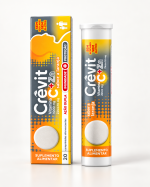 CREVIT Vitamina C Zinco sem açúcar sabor a laranja