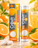 CREVIT Vitamina C Zinco 20 comprimidos efervescentes